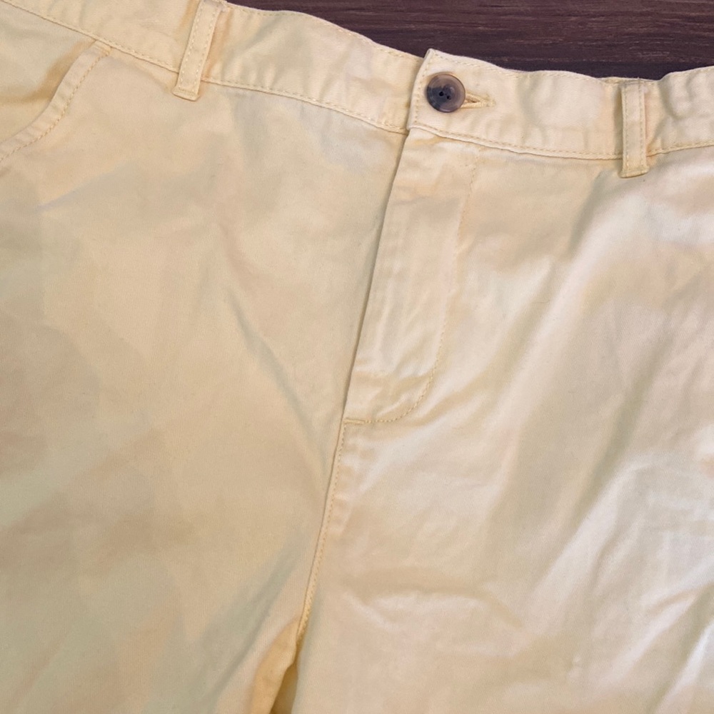 Big Boys Buttercream Yellow Chino Summer Shorts - Picture 2 of 7